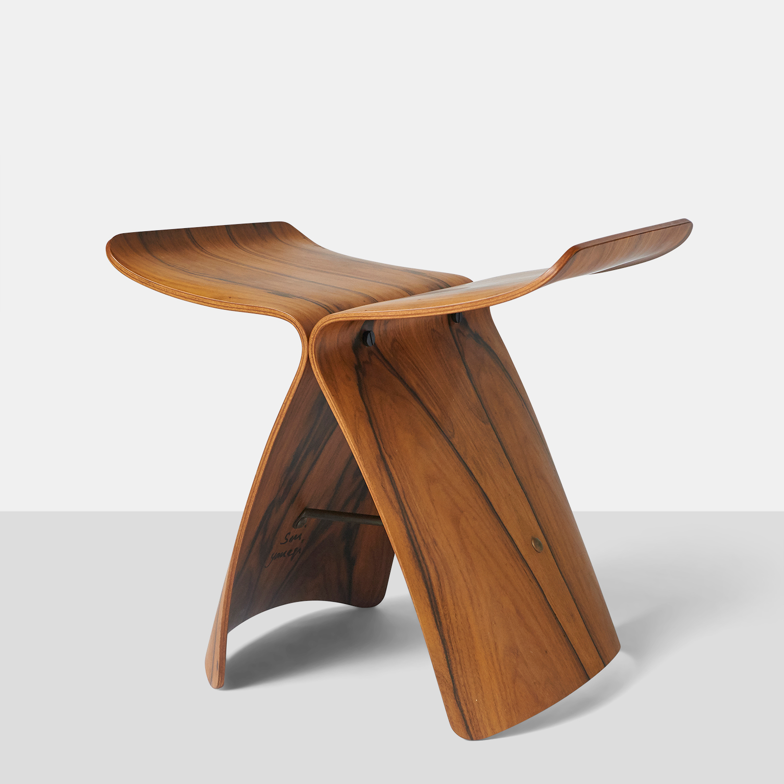 Rosewood Butterfly Stool by Sori Yanagi